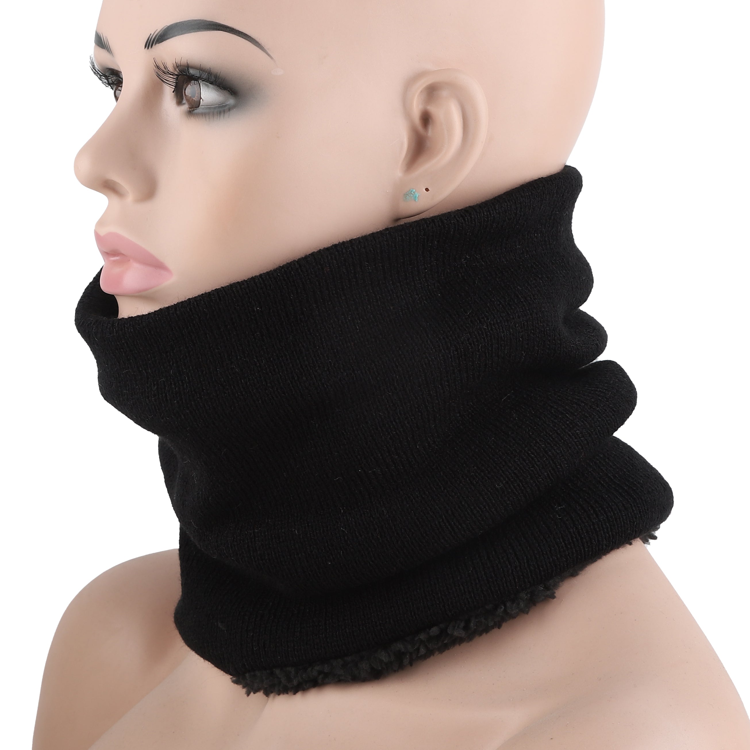 Fleece Neck Scarf Close-Up Soft Fabric — Stock Up Wholesale Winter Gear for Grocery Stores Canada