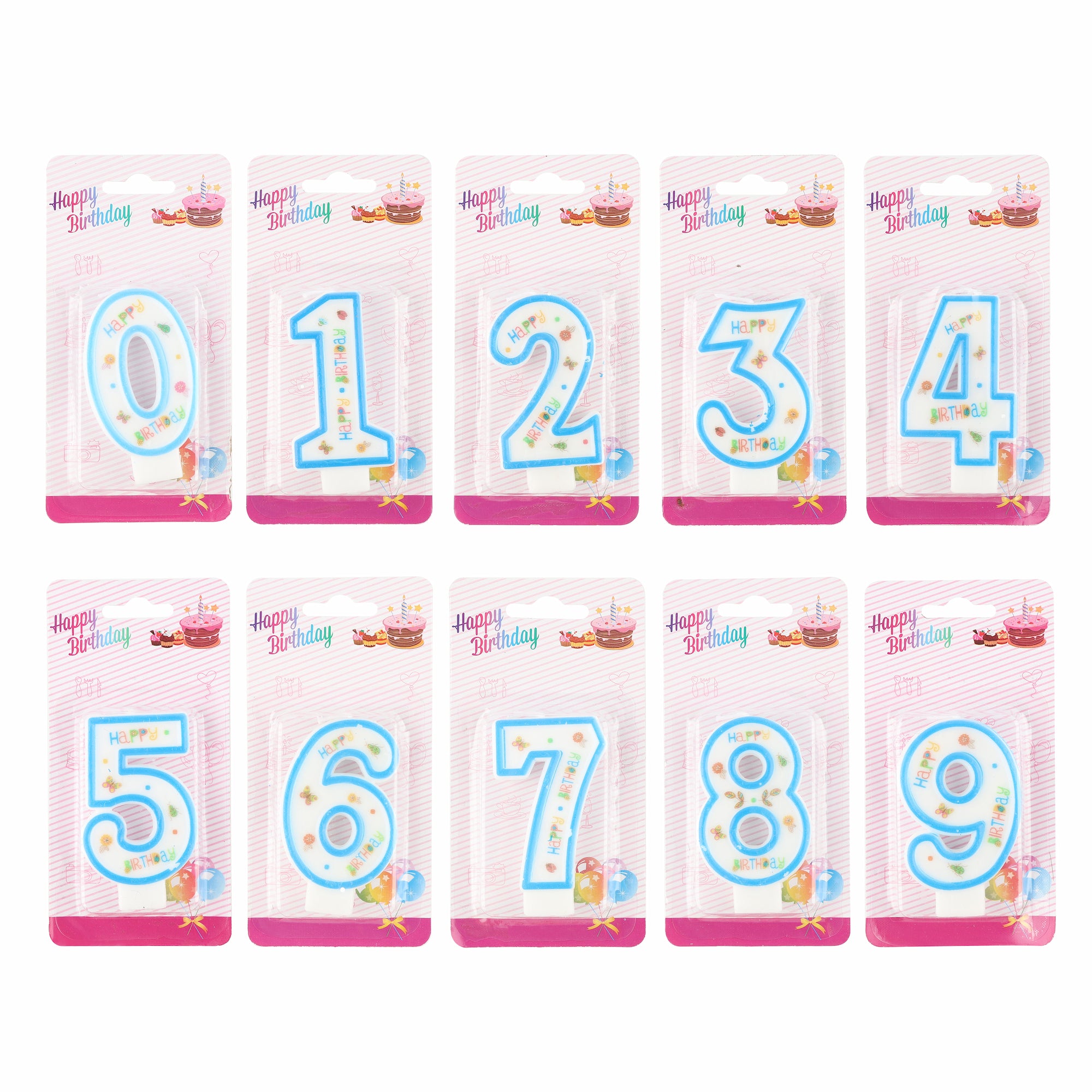 Birthday Candles Close-Up Mixed Colors — B2B Wholesale Party Supplies Distributor Canada