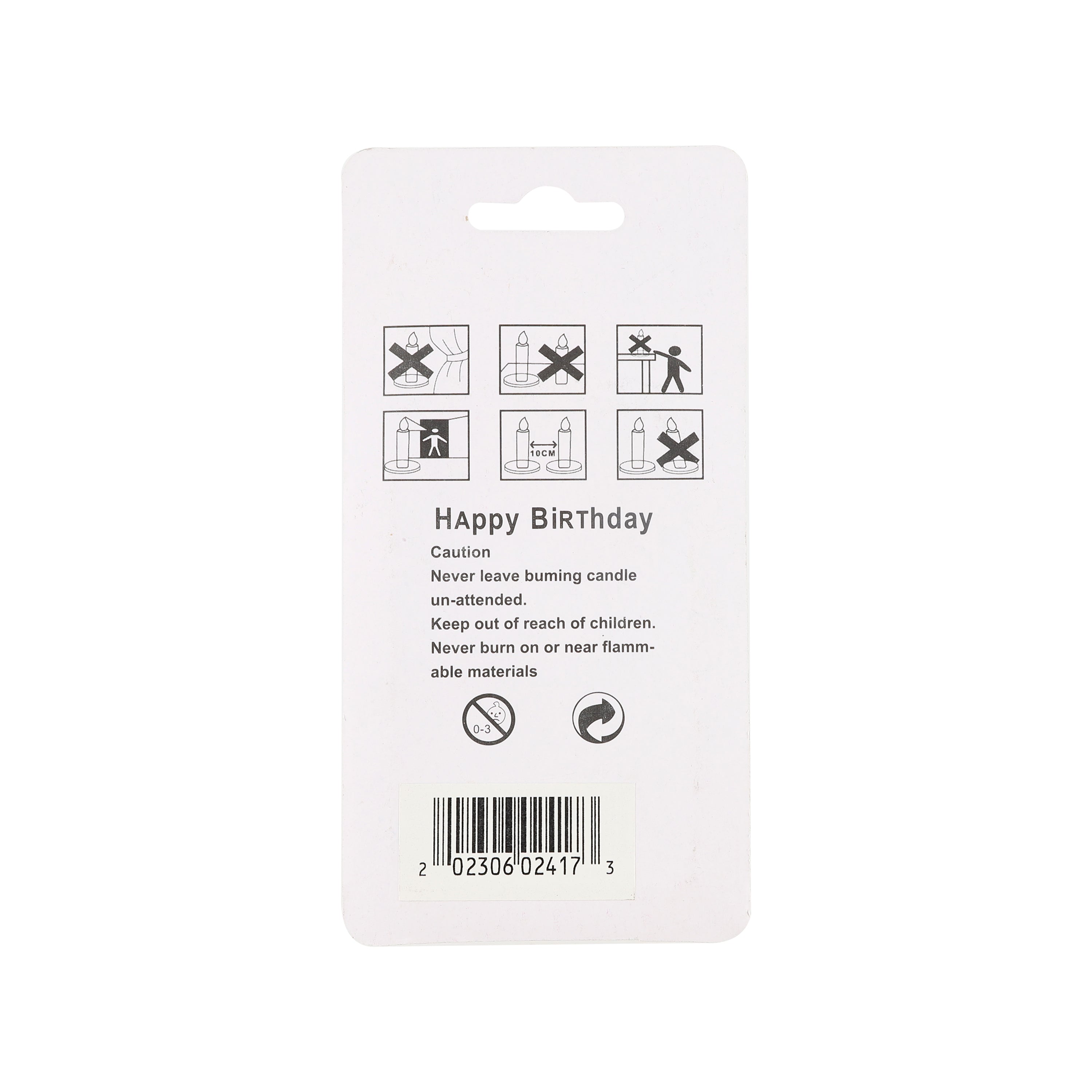 Birthday Number Candles Mixed Colors Packaged — Order Wholesale Party Supplies Calgary