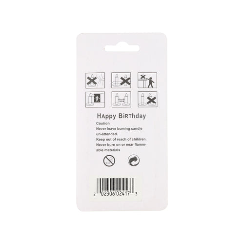 Birthday Number Candles Mixed Colors Packaged — Order Wholesale Party Supplies Calgary