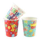 Bulk Birthday Paper Cups Mixed Party Designs — Wholesale Party Supplier for Convenience Stores Canada