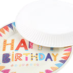 Birthday Plate Close-Up Colorful Print — Wholesale Disposable Tableware Canada