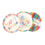 Disposable Birthday Plates Side View — Bulk Party Products for Stores Canada
