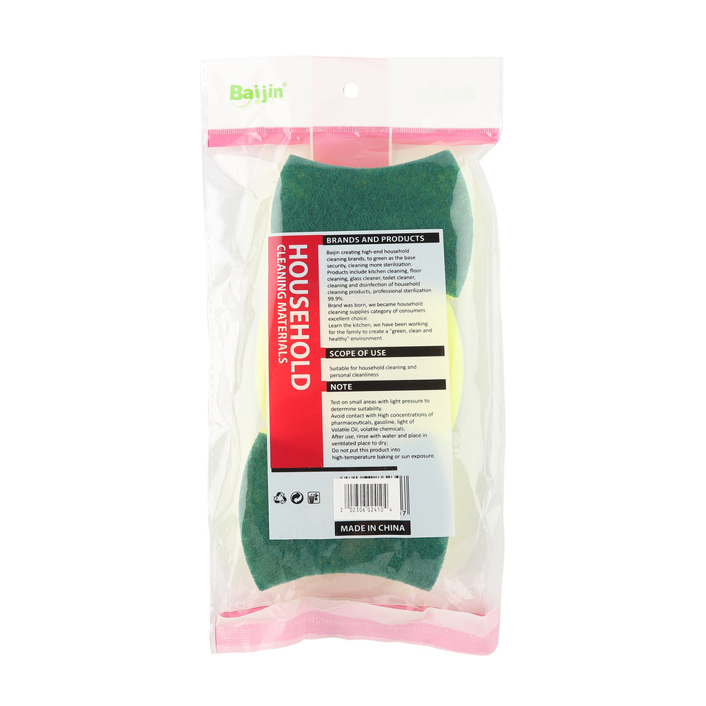 Heavy Duty Kitchen Sponge 3pc Pack Packaged — Stock Up Wholesale Restaurant Supplies for Grocery Stores Calgary Alberta