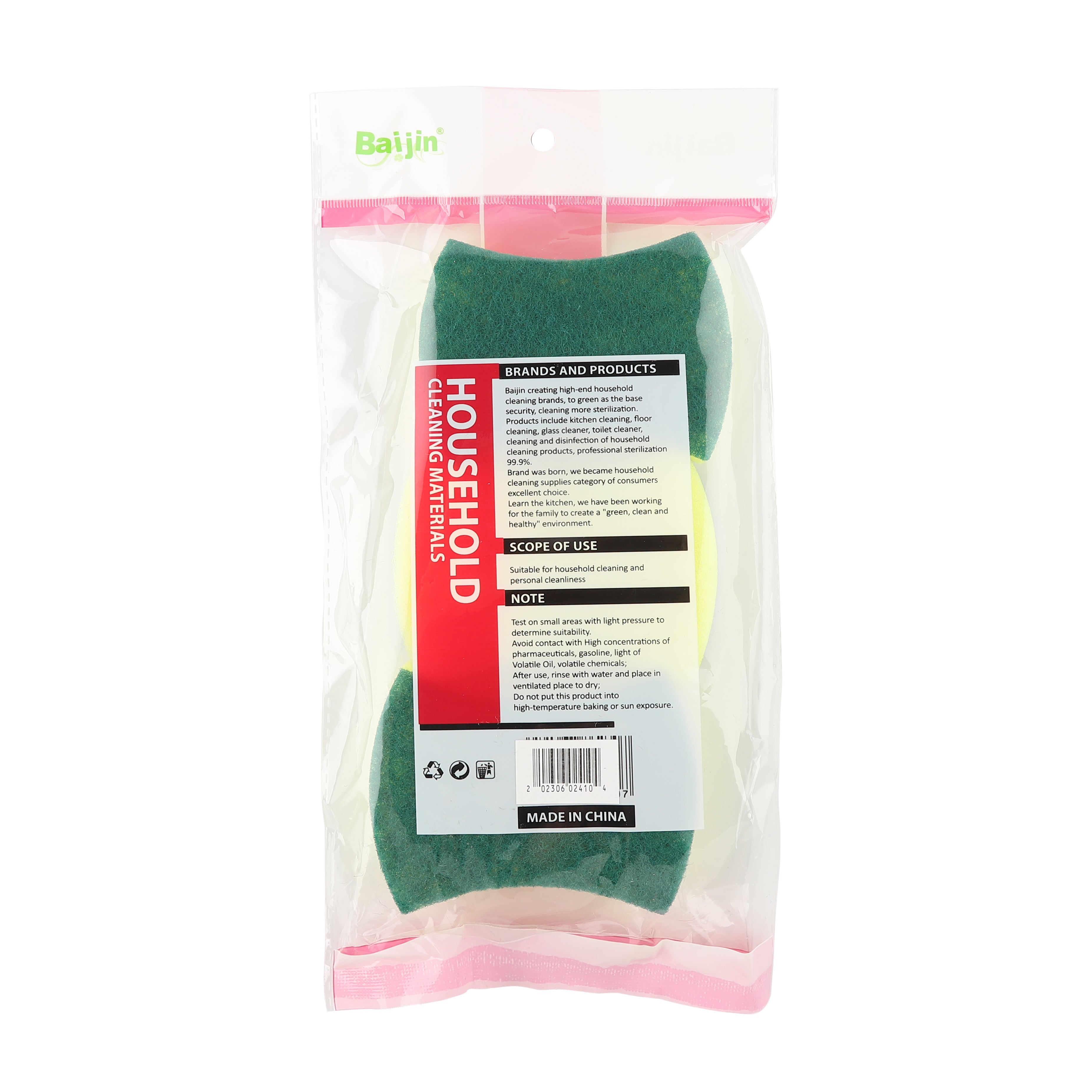 Heavy Duty Kitchen Sponge 3pc Pack Packaged — Stock Up Wholesale Restaurant Supplies for Grocery Stores Calgary Alberta