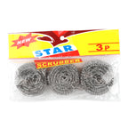 Order Wholesale Stainless Steel Scrubber 3-Pack 6cm — Buy Bulk Steel Wool Scrubbers for Restaurants Canada