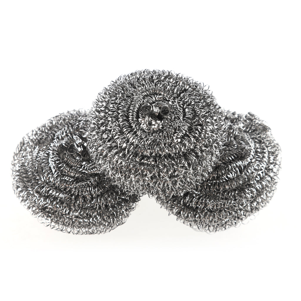 Buy Bulk Stainless Steel Scrubbers 3-Pack — B2B Wholesale Restaurant Cleaning Products Supplier Canada CAD Pricing