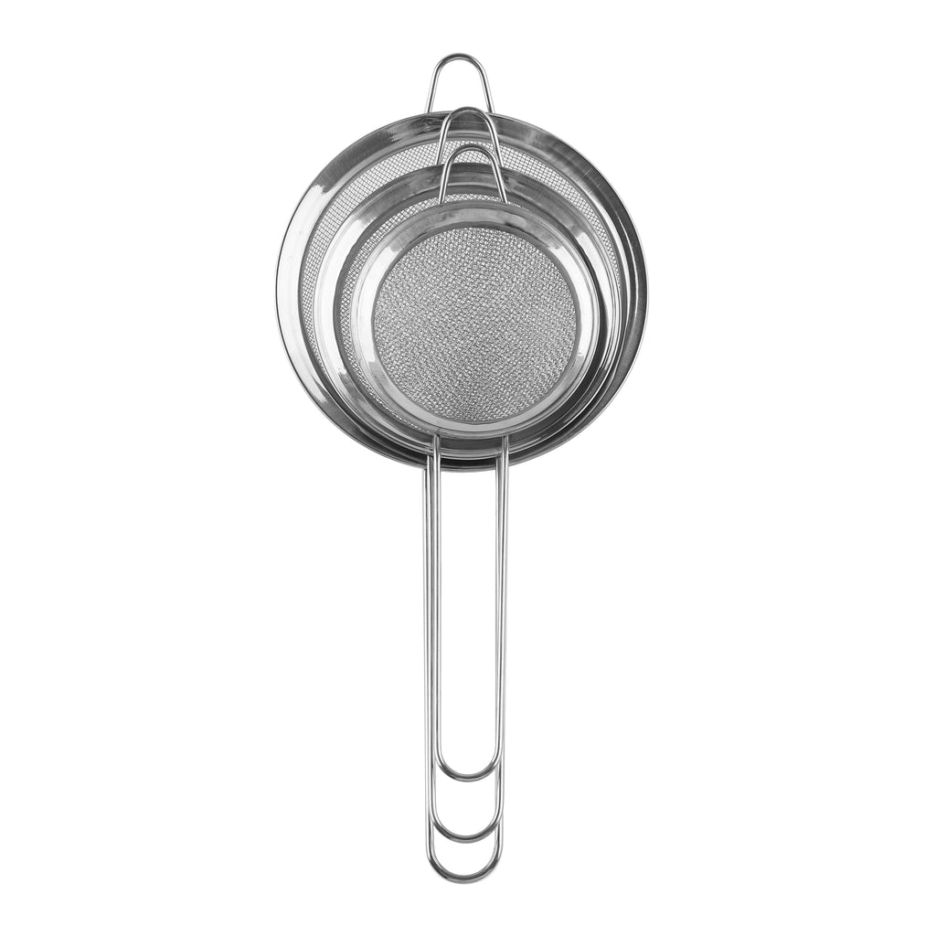 Buy Bulk Stainless Steel Strainers 3 Sizes — B2B Wholesale Restaurant Kitchen Supplies Supplier Canada CAD Pricing