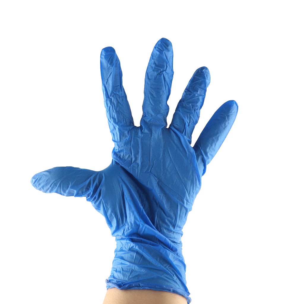 Nitrile Gloves Close-Up Texture — Low Minimum Order Wholesale Cleaning Company Supplies Canada