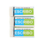 Pencil Eraser 3pc Pack Packaged — Wholesale School Supplies Calgary