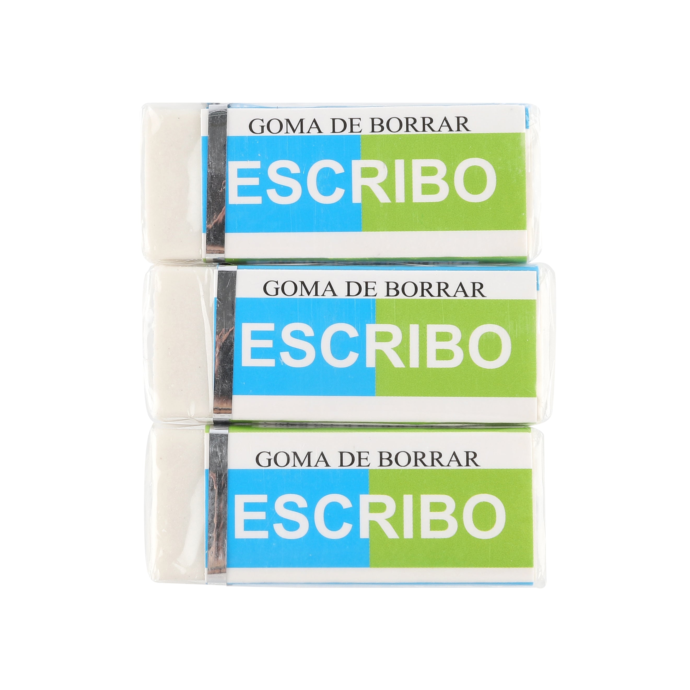 Pencil Eraser 3pc Pack Packaged — Wholesale School Supplies Calgary