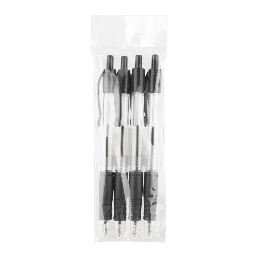 Wholesale Ballpoint Pen 4-Pack Black Blue — Bulk Pens for Offices and Schools Canada