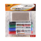 Wholesale Whiteboard Marker and Eraser Set 5pc Erasable — Bulk Whiteboard Markers for Offices Canada