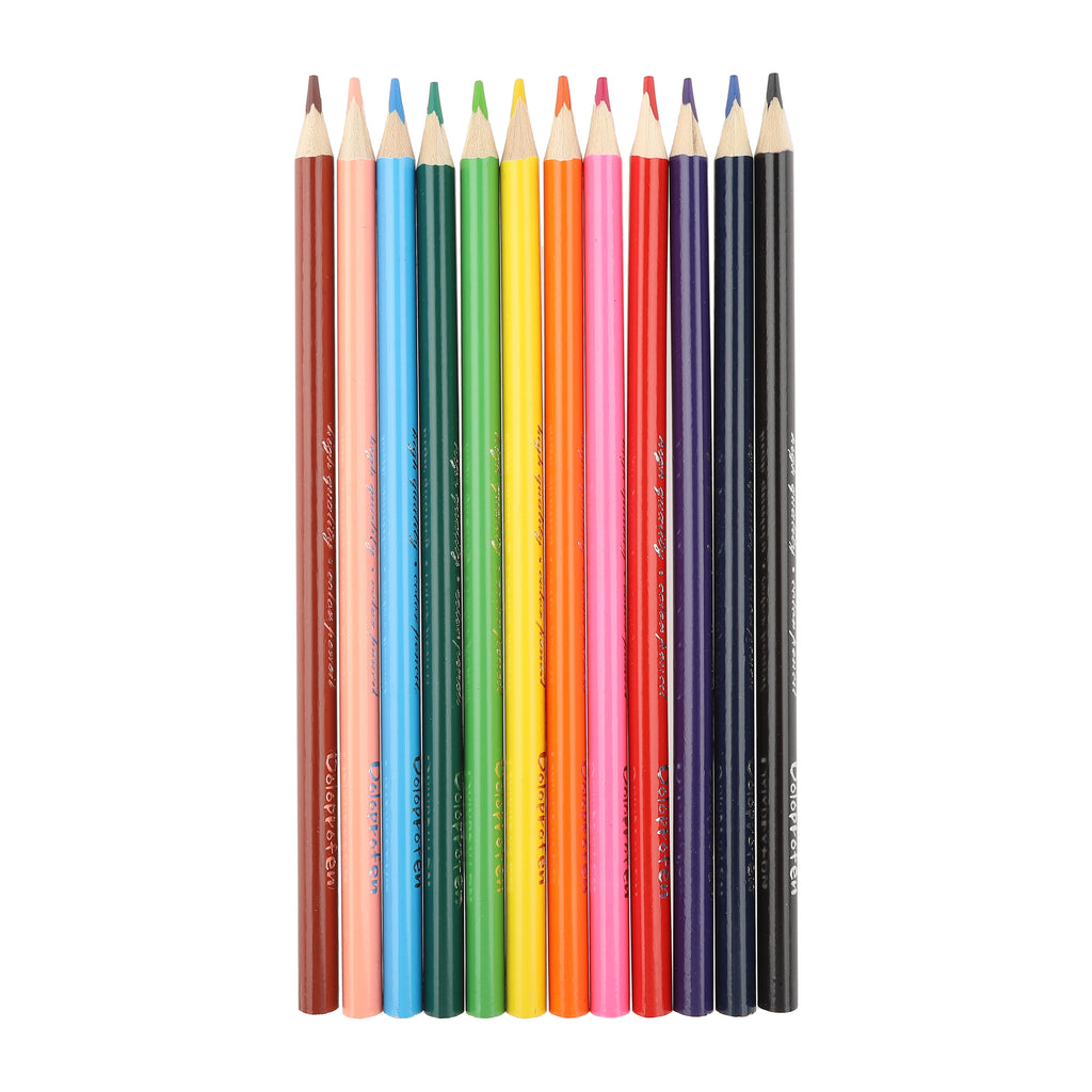 Coloured Pencils Close-Up 12 Shades — Wholesale Dollar Store Art Supplies Canada