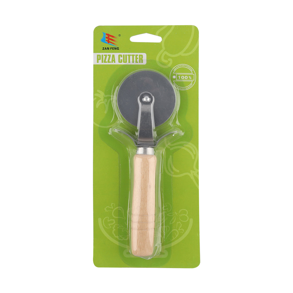 Order Wholesale Pizza Cutter Wooden Handle 17cm — Buy Bulk Pizza Cutters for Restaurants Canada
