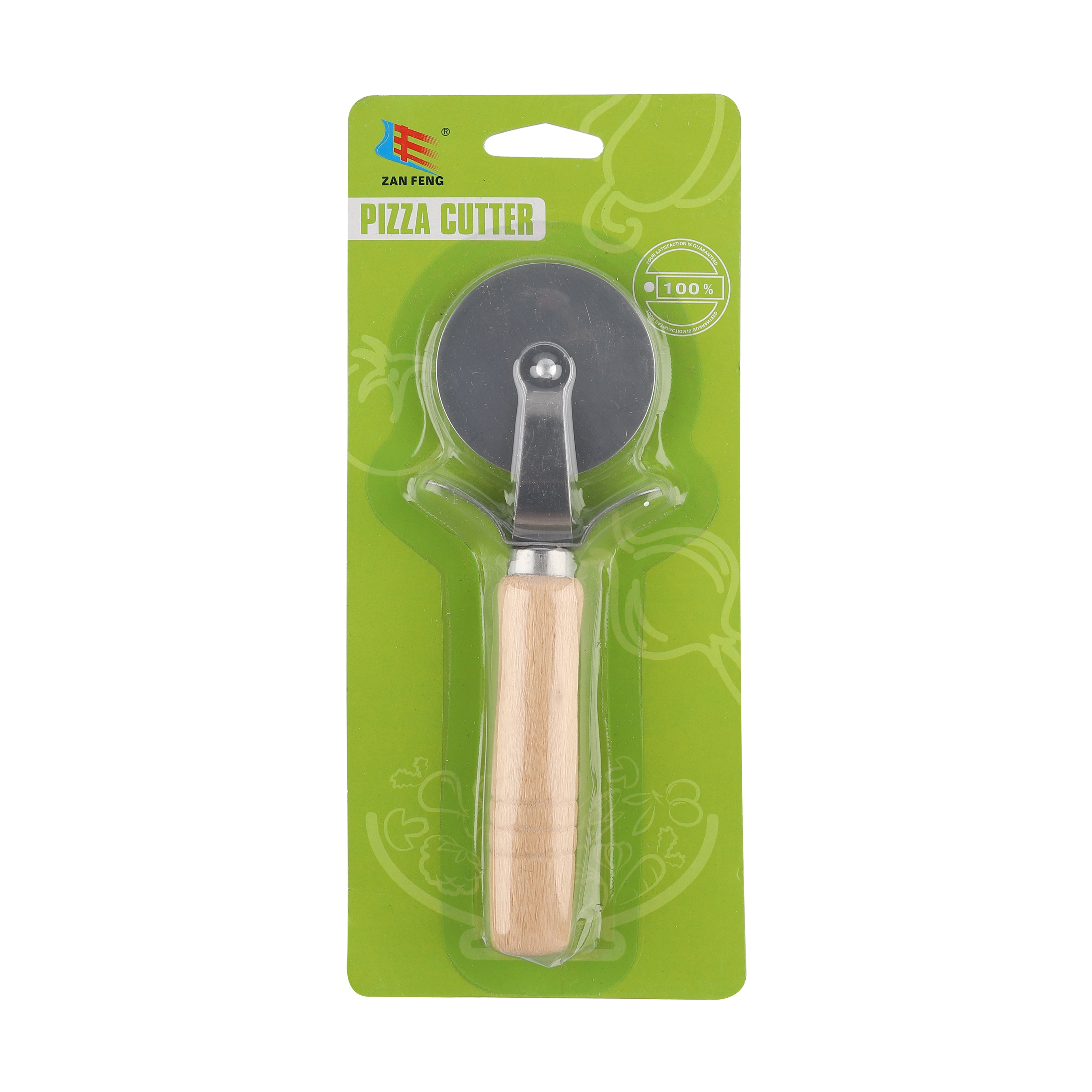 Order Wholesale Pizza Cutter Wooden Handle 17cm — Buy Bulk Pizza Cutters for Restaurants Canada