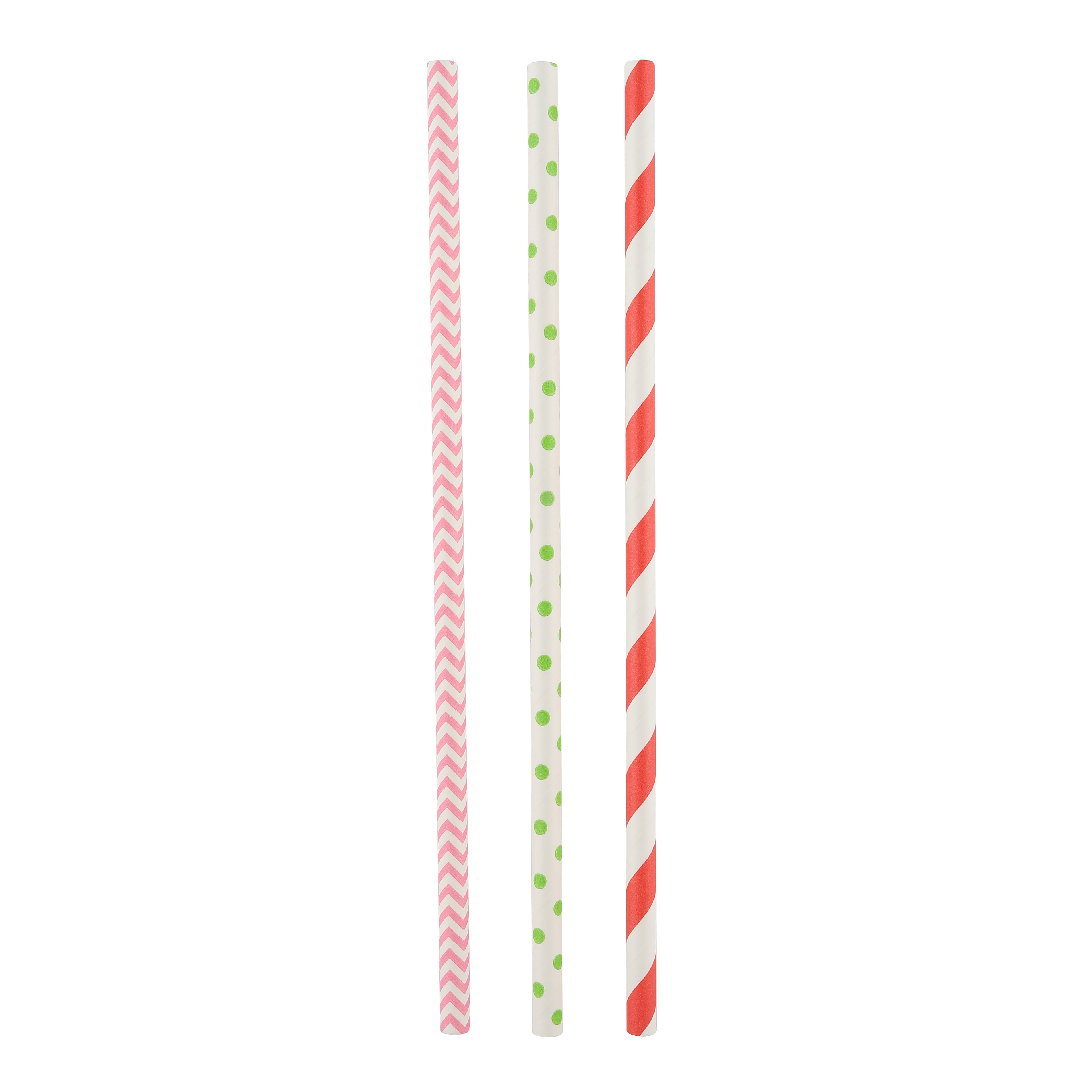 Bulk Paper Straws 25-Pack Assorted Styles — Wholesale Eco-Friendly Straws for Grocery Stores Canada