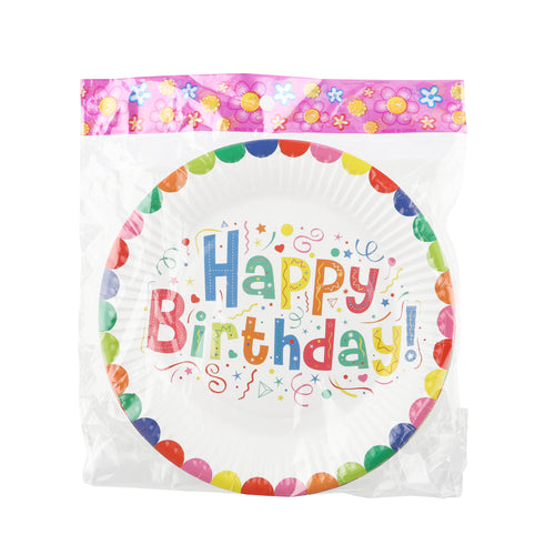 Wholesale Birthday Disposable Plates 10-Pack 18cm Mixed Designs — Bulk Party Plates Canada