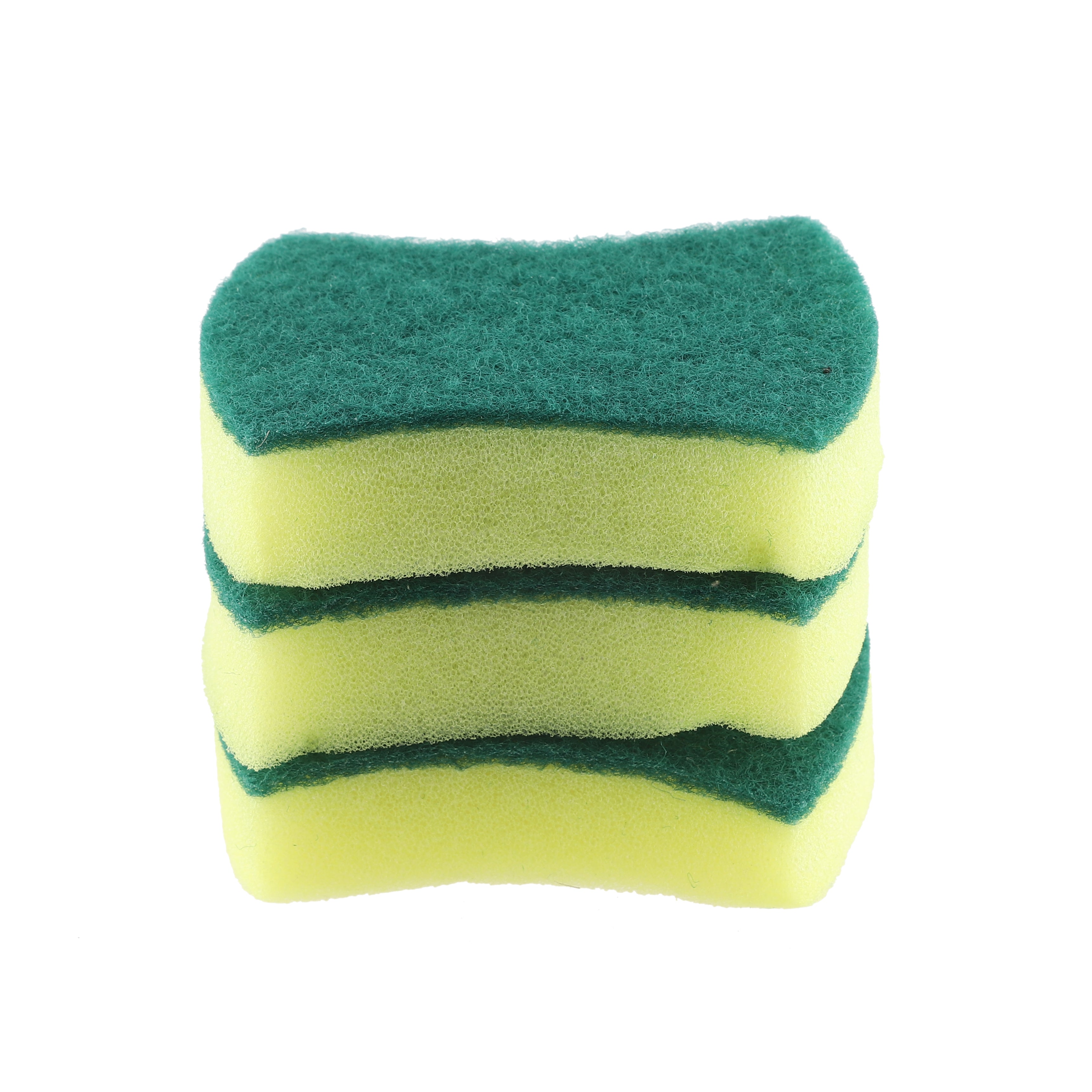 Thick Kitchen Sponge 3-Pack Side View — Wholesale Janitorial Supplies Supplier Calgary Alberta Canada