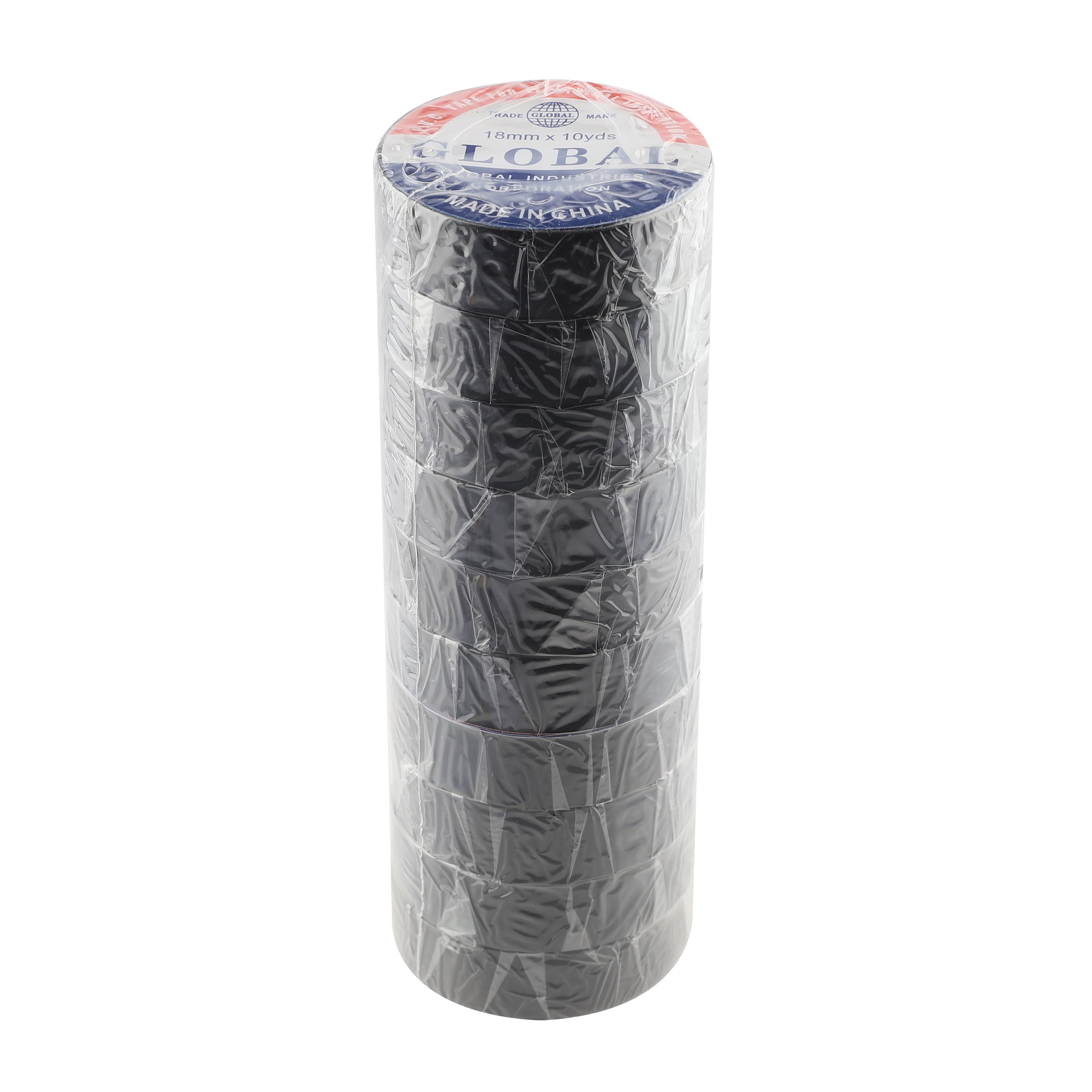 Order Wholesale Black Electrical Tape 10-Pack 18mm x 9m — Buy Bulk Tiger Head Tape for Hardware Stores Canada