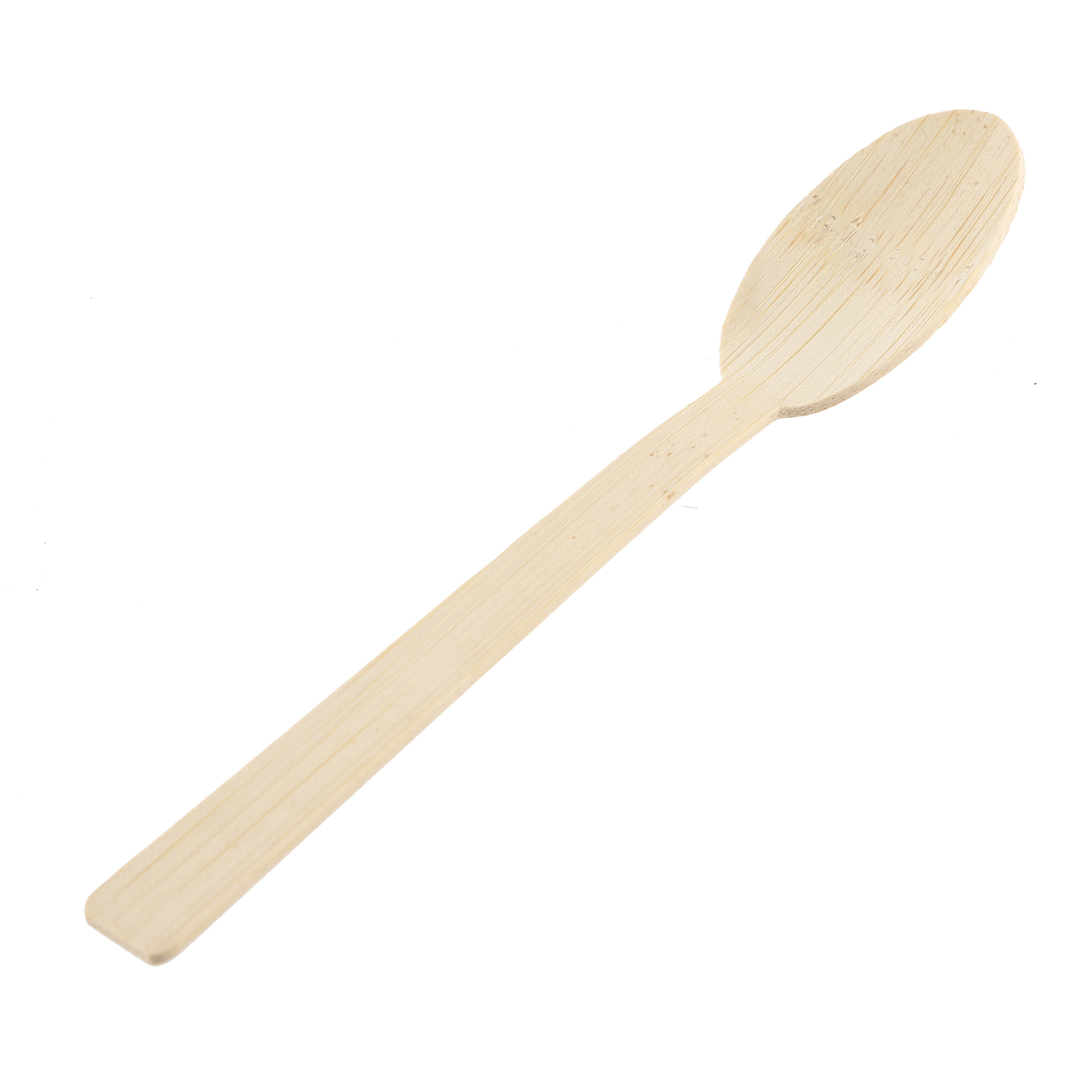 Buy Bulk Bamboo Spoons 6-Pack Natural Wood — B2B Wholesale Restaurant Utensils Supplier Canada CAD Pricing