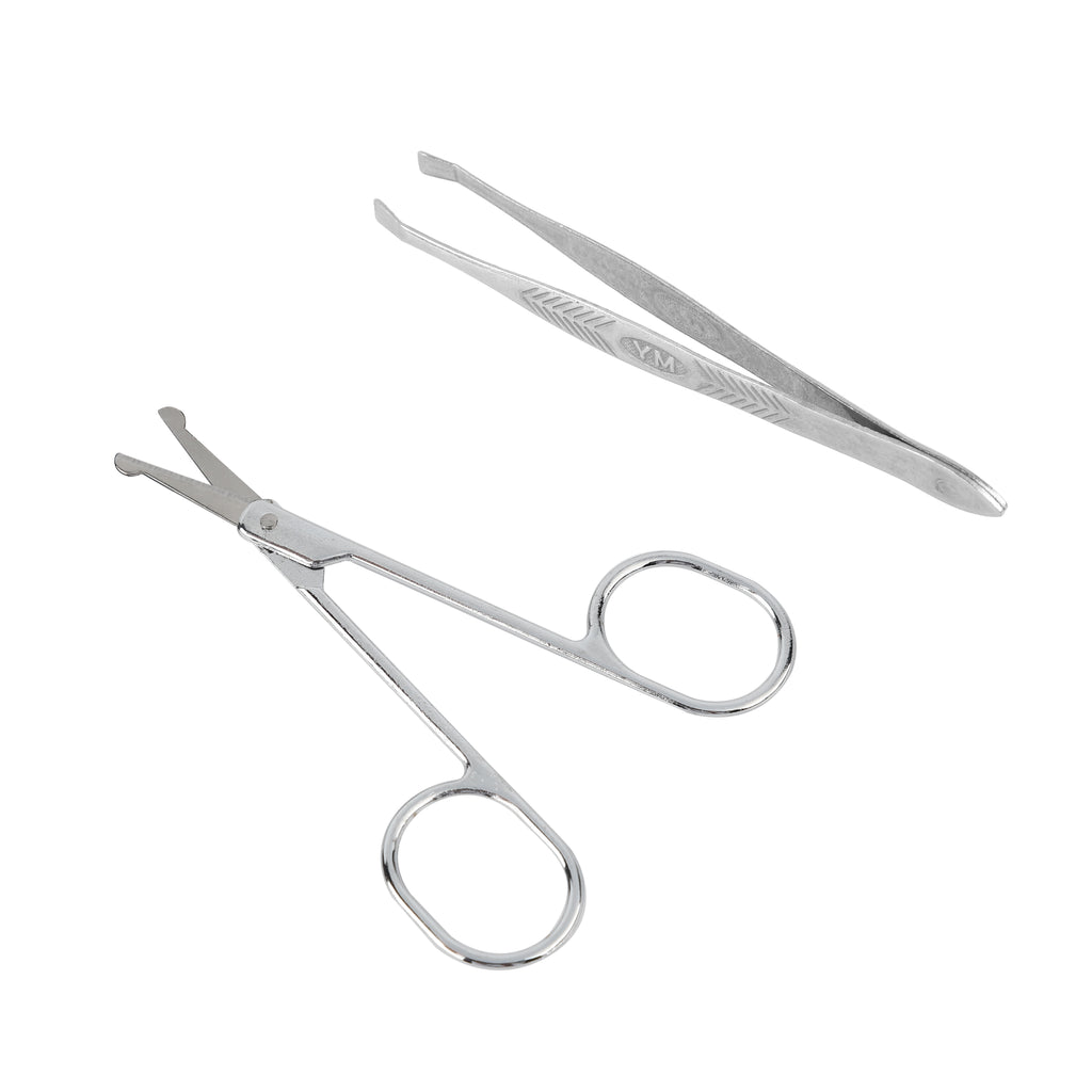 Nose Hair Clipper Eyebrow Clip 2pc Set Packaged — Stock Up Wholesale Personal Care for Convenience Stores Calgary Alberta