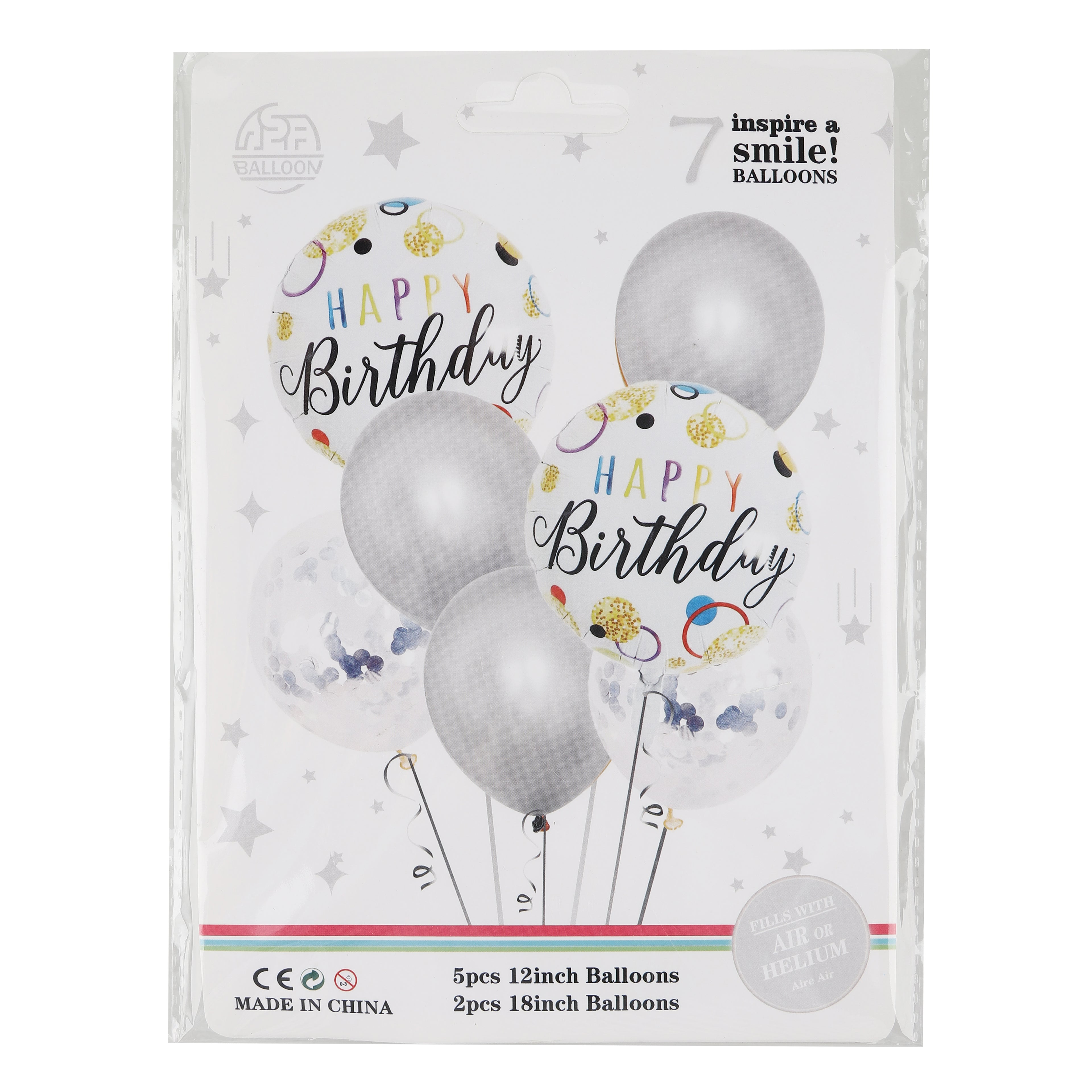 Bulk Party Balloons 7-Pack Mixed Designs — Wholesale Party Supplier Convenience Stores Canada