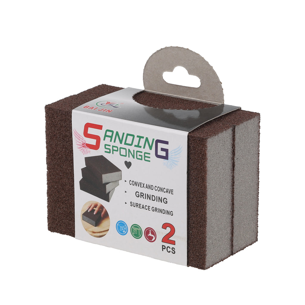 Order Wholesale Sanding Sponge Block 2-Pack 10x7x2.5cm — Buy Bulk Sanding Sponges for Hardware Stores Canada