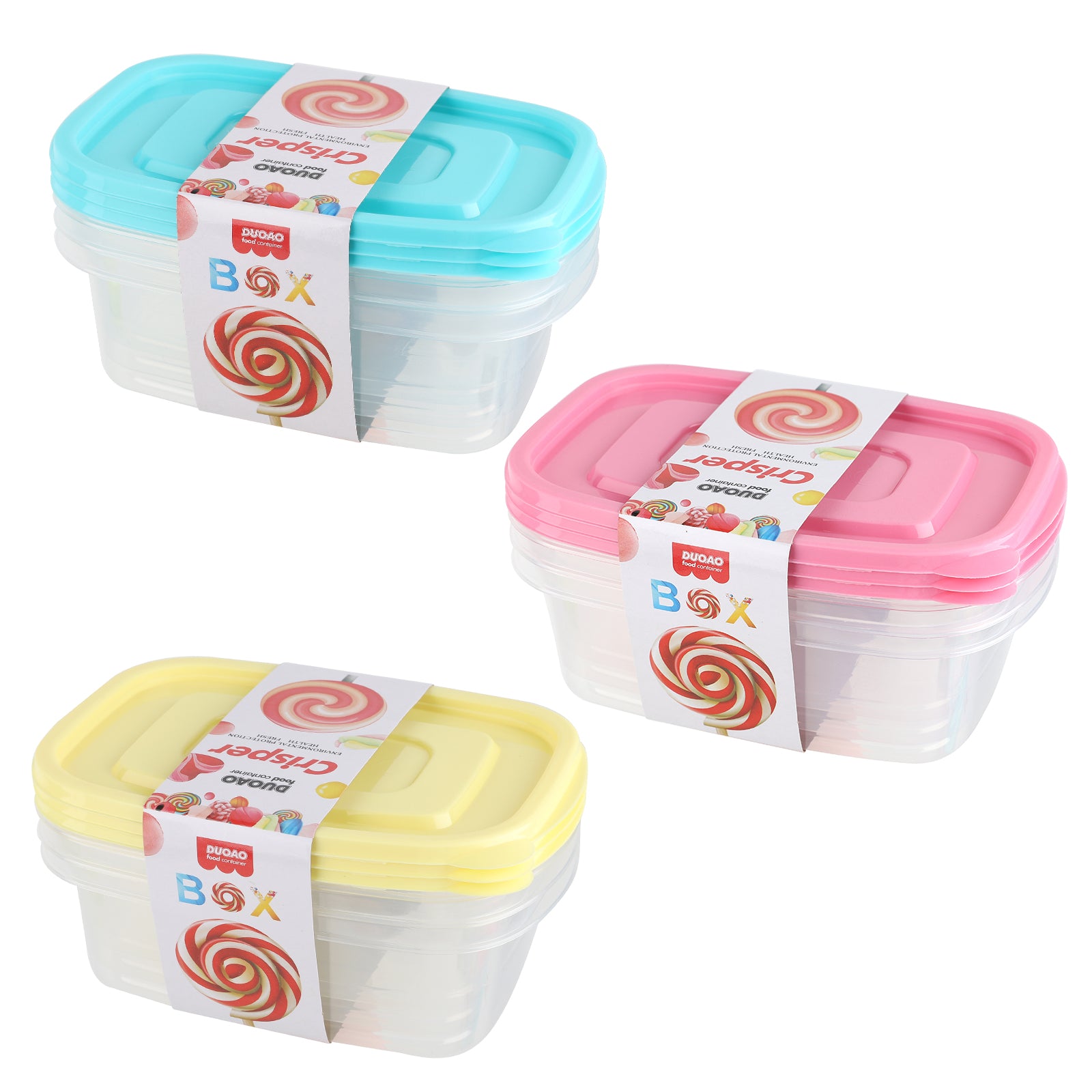Order Wholesale Food Saver Box Set 3-Pack Small 8.5x8x11.5cm — Buy Bulk Small Food Containers for Restaurants Canada