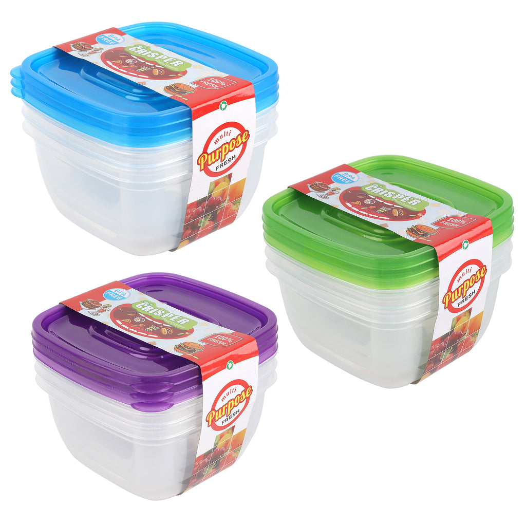 Order Wholesale Food Saver Box Set 3-Pack Large 11x15x15cm — Buy Bulk Food Storage Containers for Restaurants Canada