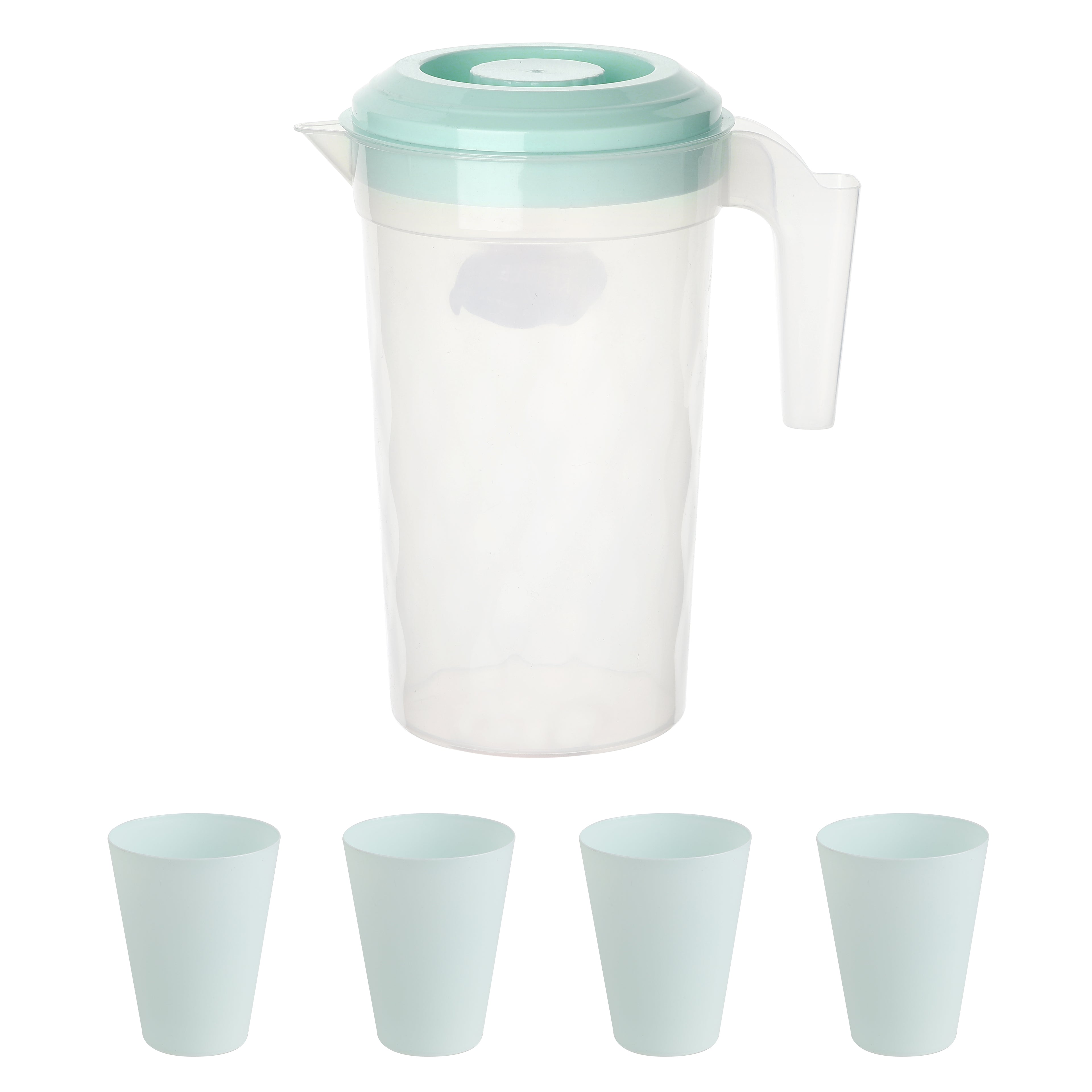 Order Wholesale Water Jug and 4 Cup Set Large 23.5x13.5cm — Buy Bulk Large Jug Sets for Offices Canada