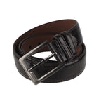 Dark PU Leather Belt Standard Buckle Packaged — Stock Up Wholesale Fashion Accessories for Retailers Calgary Alberta Canada CAD Pricing